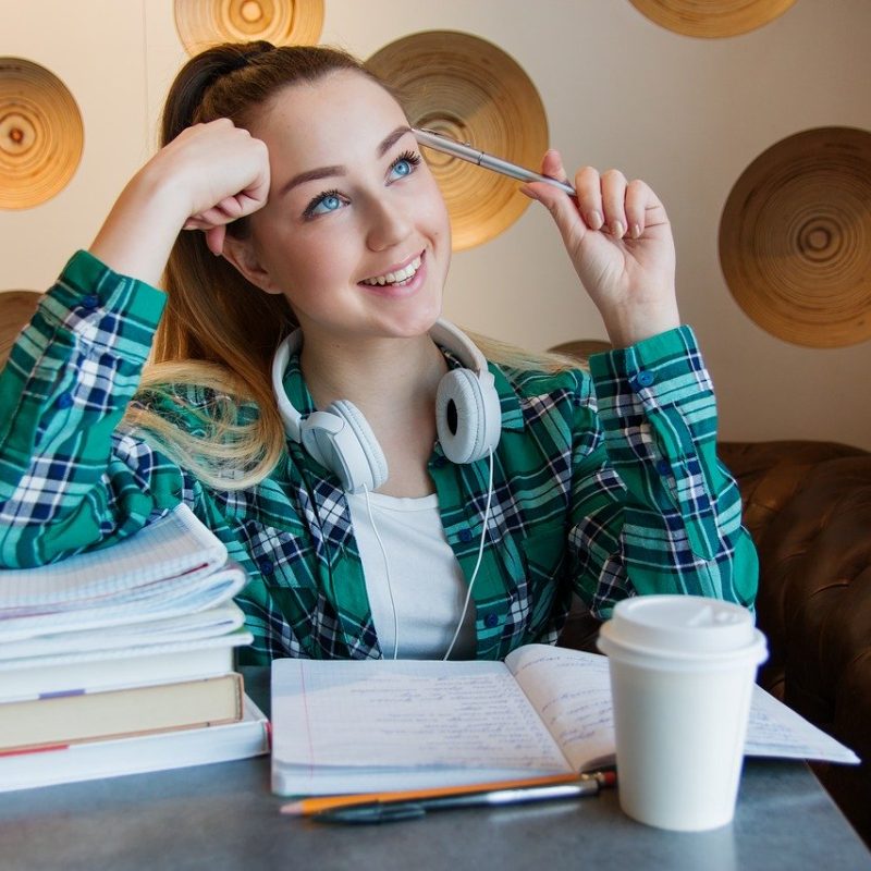 girl, young, student